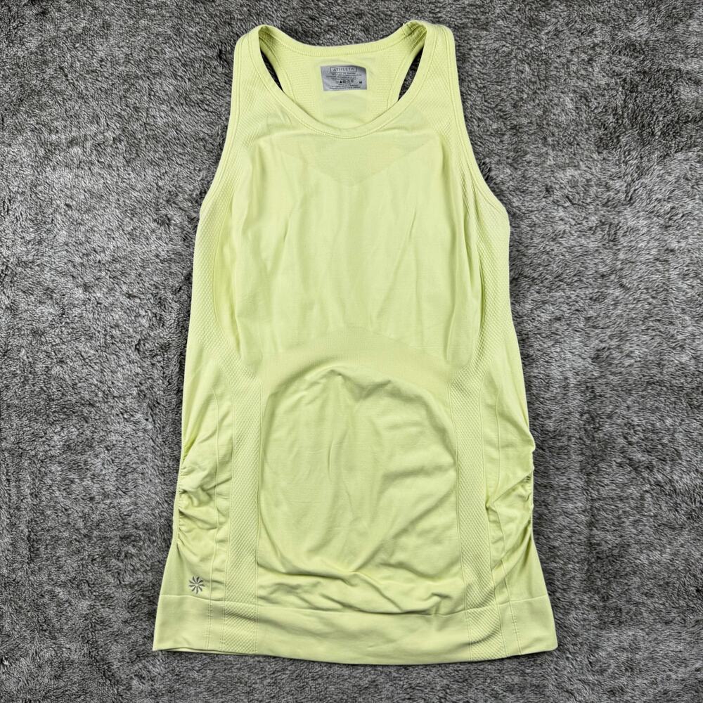 Athleta Finish Fast Racerback Tank Women's Medium Yellow